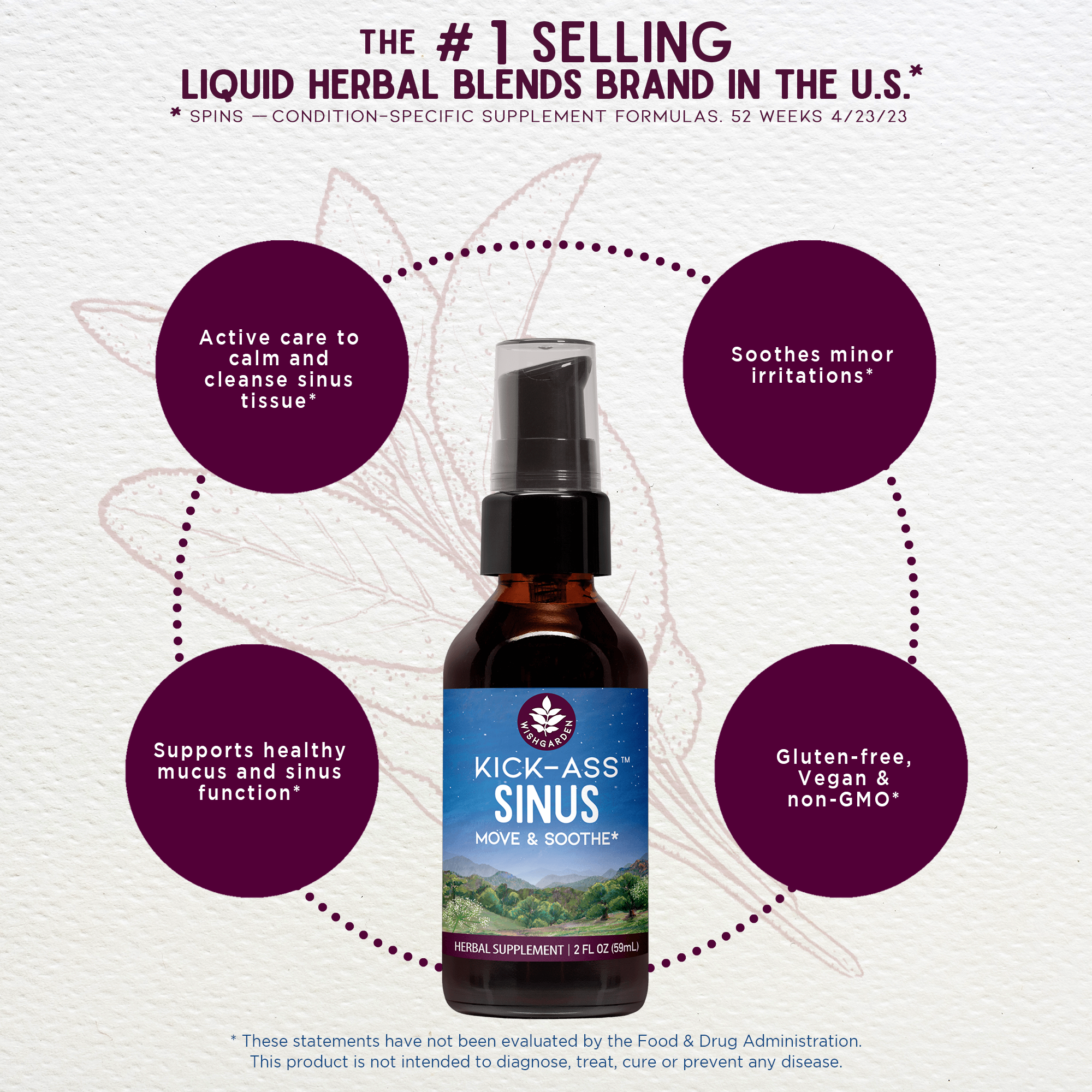 Kick-Ass Sinus, Move &amp; Soothe by WishGarden Herbs