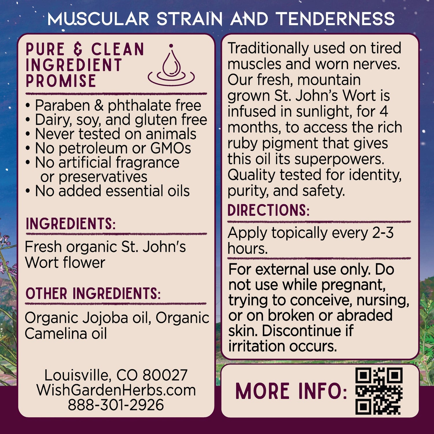 St. John’s Wort Oil, Soothe &amp; Recover by WishGarden Herbs