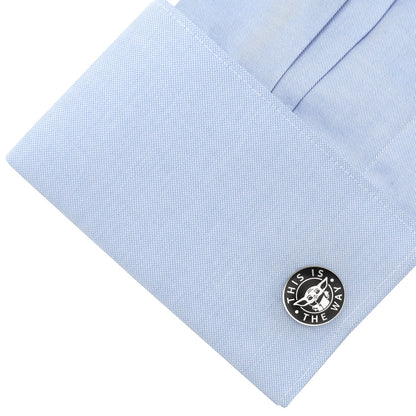 Star Wars Grogu "This Is The Way" Cufflinks by Cufflinks.com