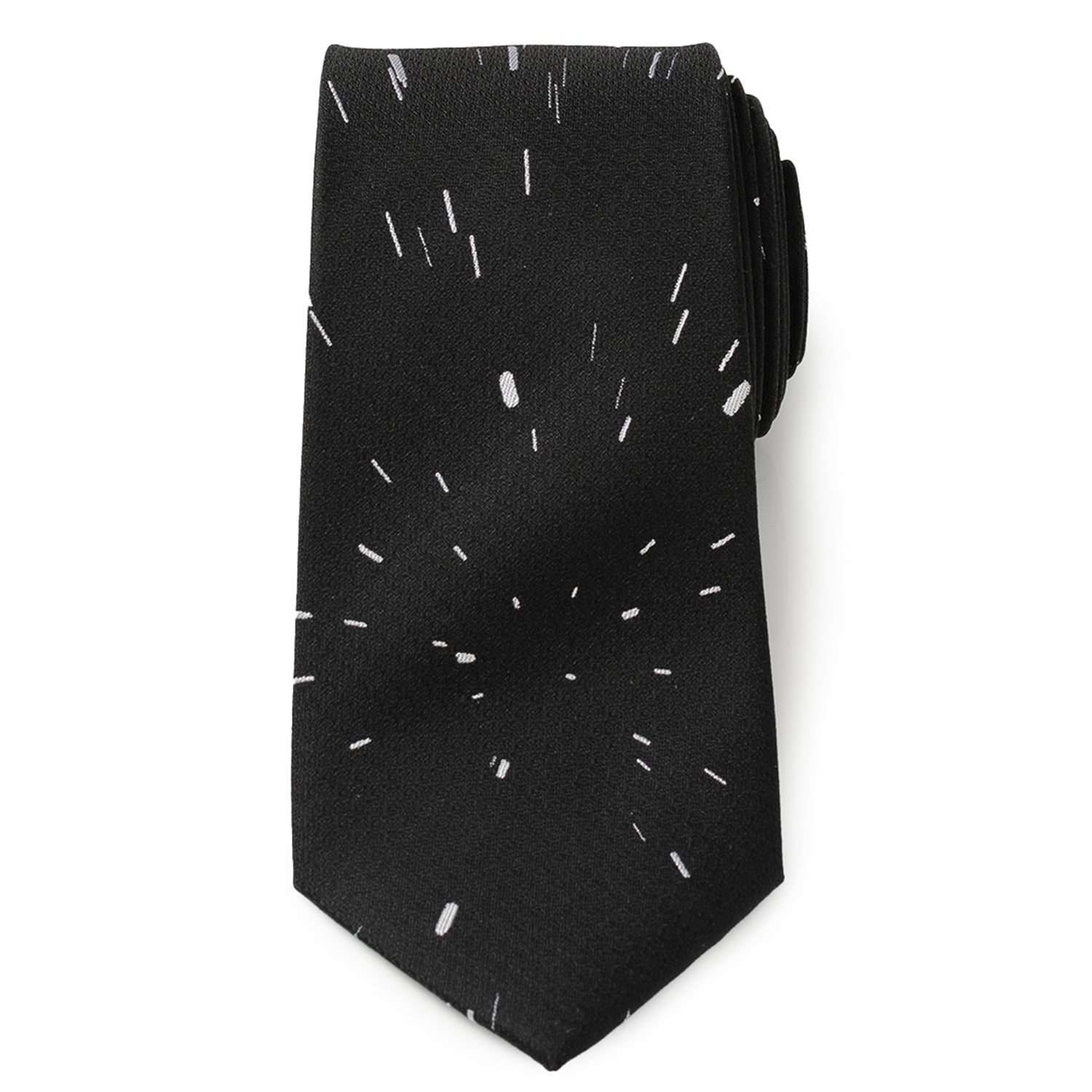 Star Wars Hyperspace Black Tie with Hidden Message by Cufflinks.com