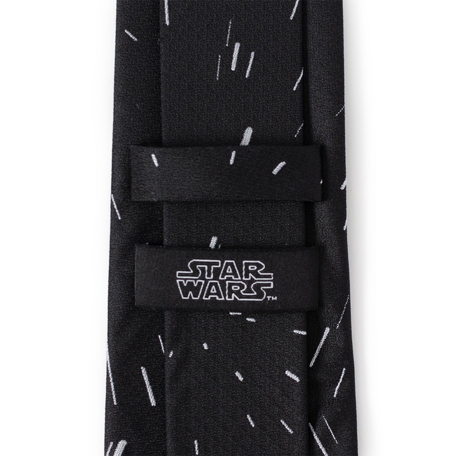 Star Wars Hyperspace Black Tie with Hidden Message by Cufflinks.com