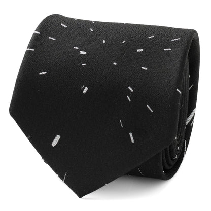 Star Wars Hyperspace Black Tie with Hidden Message by Cufflinks.com