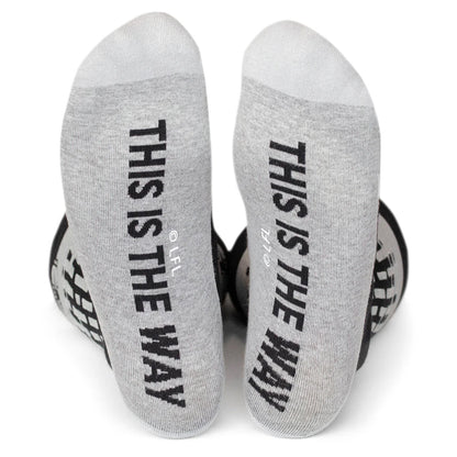 Star Wars Mandalorian "This Is The Way" Dress Socks and Lapel Pin Gift Set