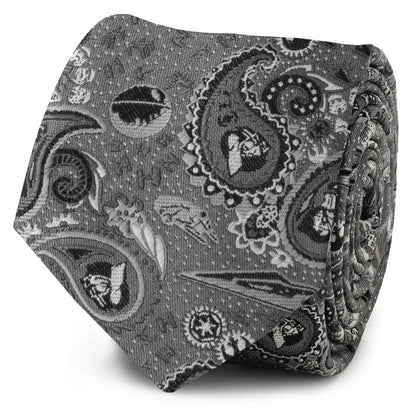 Star Wars Darth Vader Gray Paisley Tie by Cufflinks.com