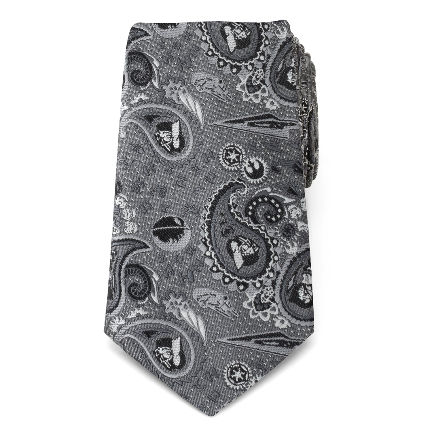 Star Wars Darth Vader Gray Paisley Tie by Cufflinks.com