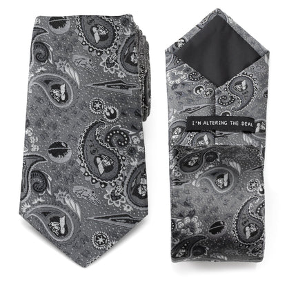 Star Wars Darth Vader Gray Paisley Tie by Cufflinks.com