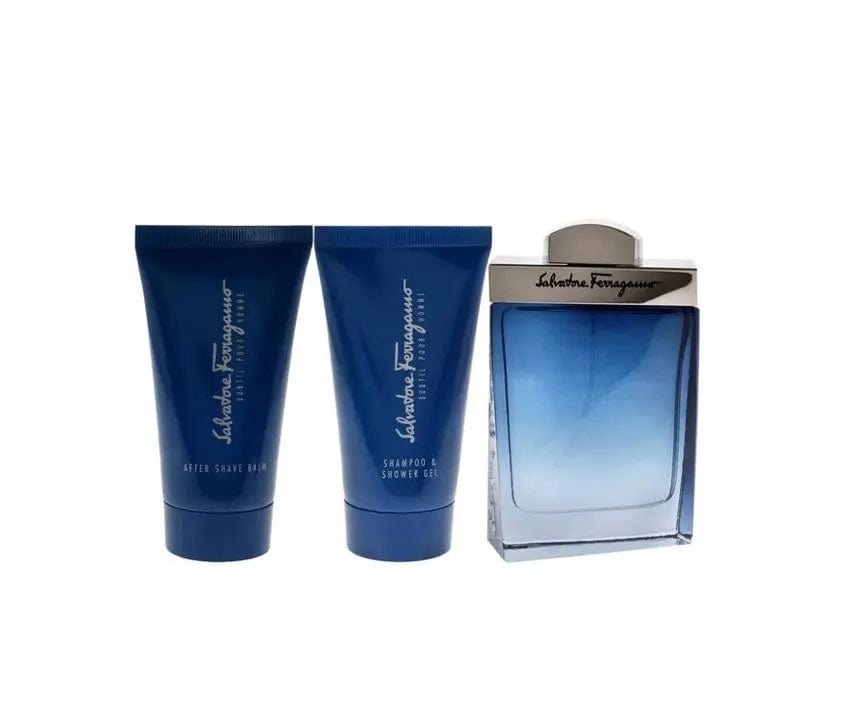 Subtil Pour Homme By Salvatore Ferragamo For Men 3Pcs Set EDT Spray by perfumesandrea