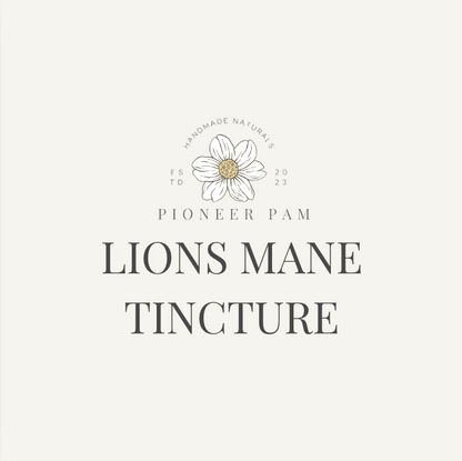 Lions Mane Tincture: Mood, Memory, Stress Support, Brain Health by Pioneer Pam
