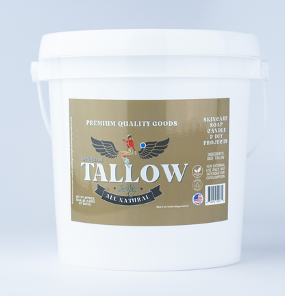Bulk Grass-Fed Beef Tallow for Soap, Skincare &amp; Candles | 2,8,16 lbs | Maker-Proven Quality by Lady May Tallow