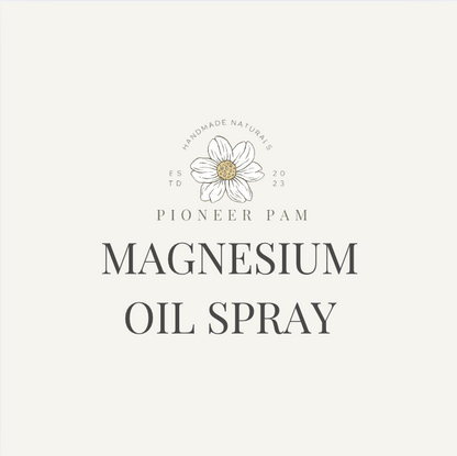 Magnesium Oil Spray: Nervous System Support by Pioneer Pam