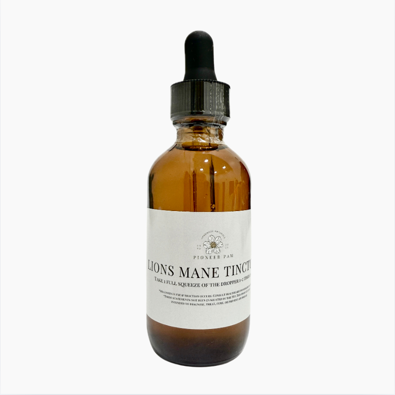 Lions Mane Tincture: Mood, Memory, Stress Support, Brain Health by Pioneer Pam