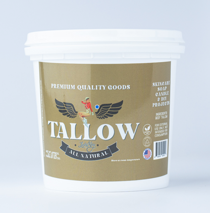 Bulk Grass-Fed Beef Tallow for Soap, Skincare &amp; Candles | 2,8,16 lbs | Maker-Proven Quality by Lady May Tallow