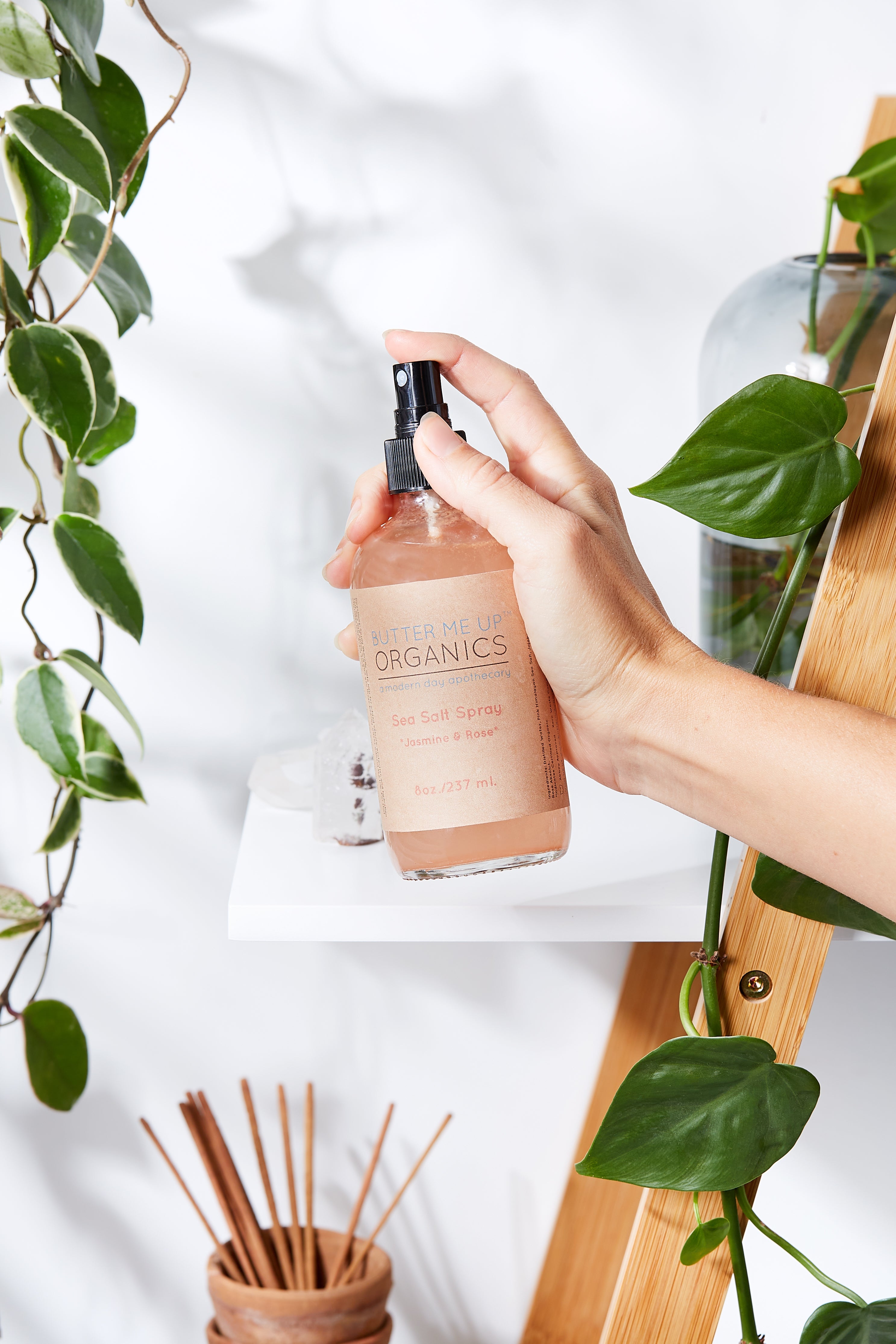 Sea Salt Spray / Pink Himilayan Salt / Hair Texturizer / Beach Waves / Natural Hair Spray / Salt Hair Spray by Butter Me Up Organics