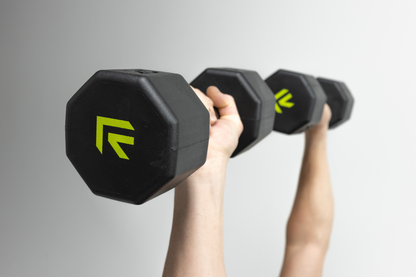 Octo Rubber Dumbbell (sold individually) by Rage Fitness