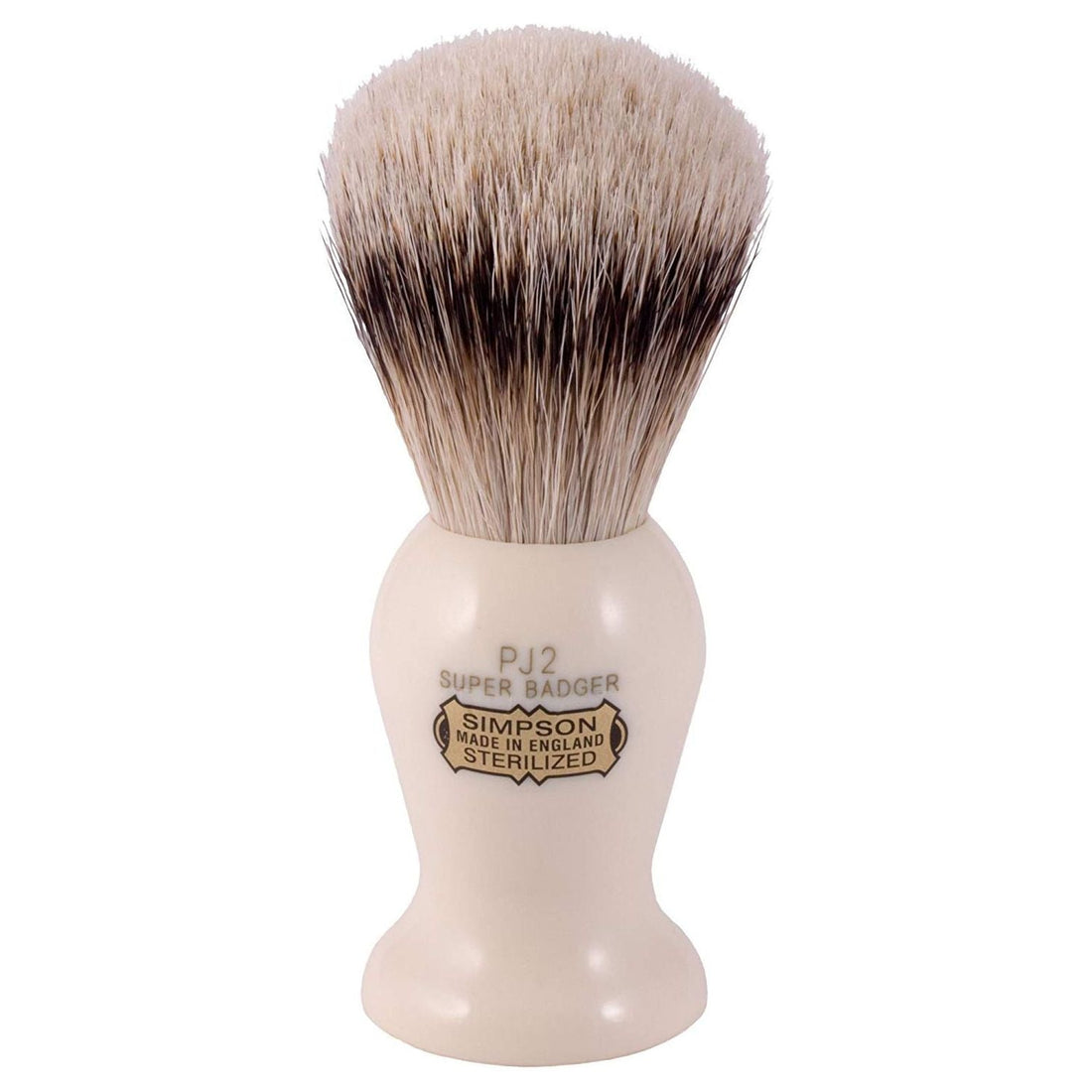 Simpsons Persian Jar Pj2 Best Badger Hair Shaving Brush With Imitation Ivory by Pasteur Pharmacy