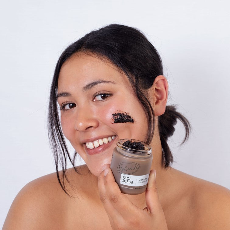 Face Scrub with Coffee + Rosehip Oil by UpCircle