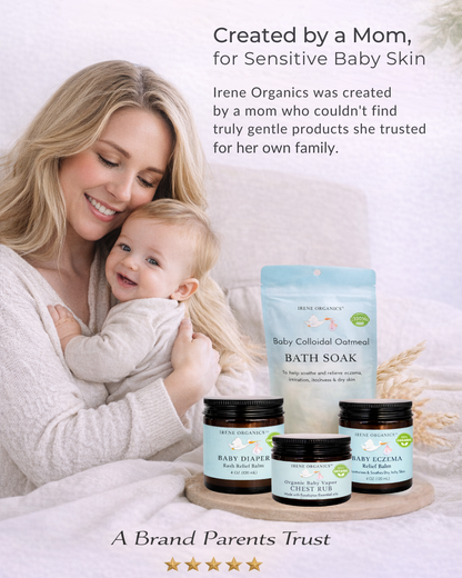 Baby Diaper Rash Relief Balm by Irene Organics