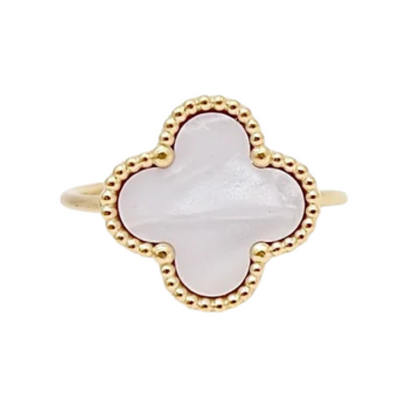 Elena White Clover Ring by Farmacias Savia