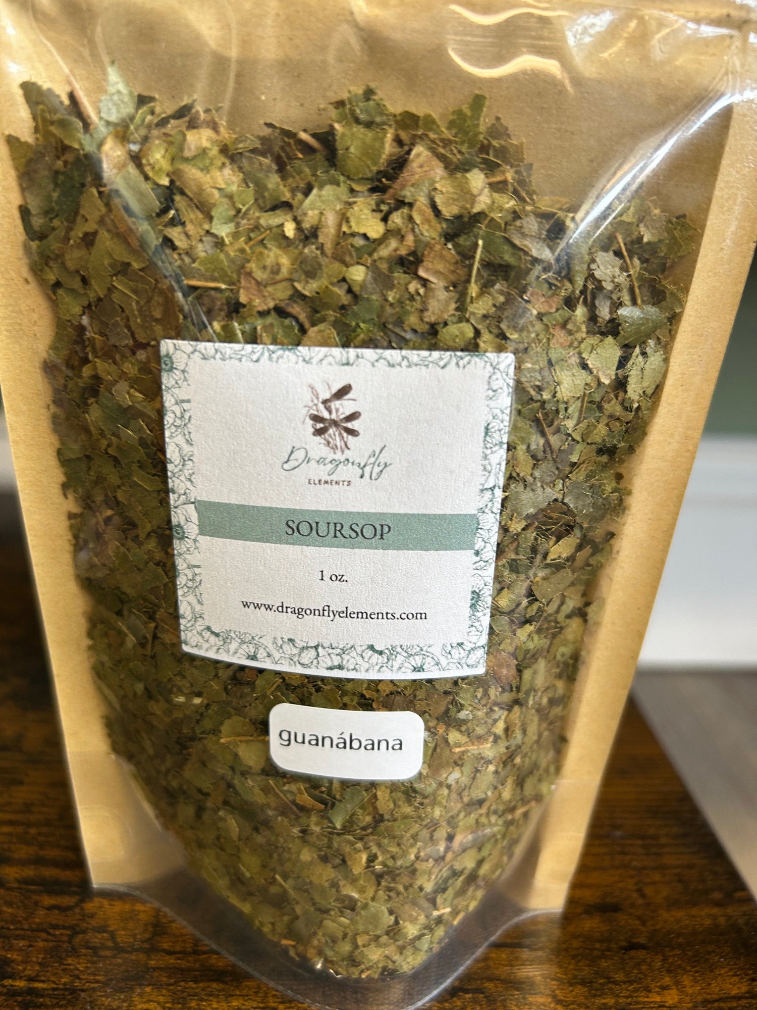 Organic Soursop Leaf Coarse Cut by Dragonfly Elements