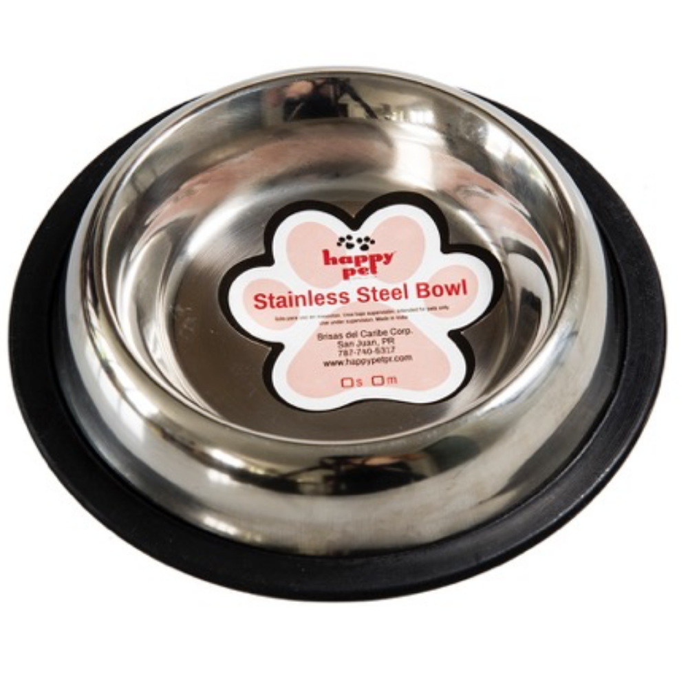 Happy Pet Stainless Steel Pet Bowl (Mediano) by Farmacias Savia