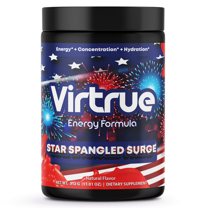 Star Spangled Surge Pre-Workout Energy Powder + Focus Boost &amp; Hydration | Sugar Free by Virtrue