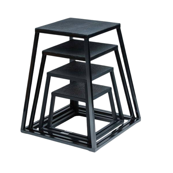 Steel Plyo Boxes – Heavy-Duty Plyometric Jump Platforms with Anti-Slip Rubber Top – Available in 12", 18", and 24" Heights – Stackable, Stable, Built for Strength and Conditioning by Rage Fitness