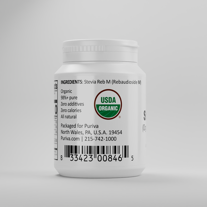 Stevia Reb M powder, (Reb-M | Rebaudioside M), 60 grams | 2,000 servings, Puriva Nutrition by Puriva Nutrition