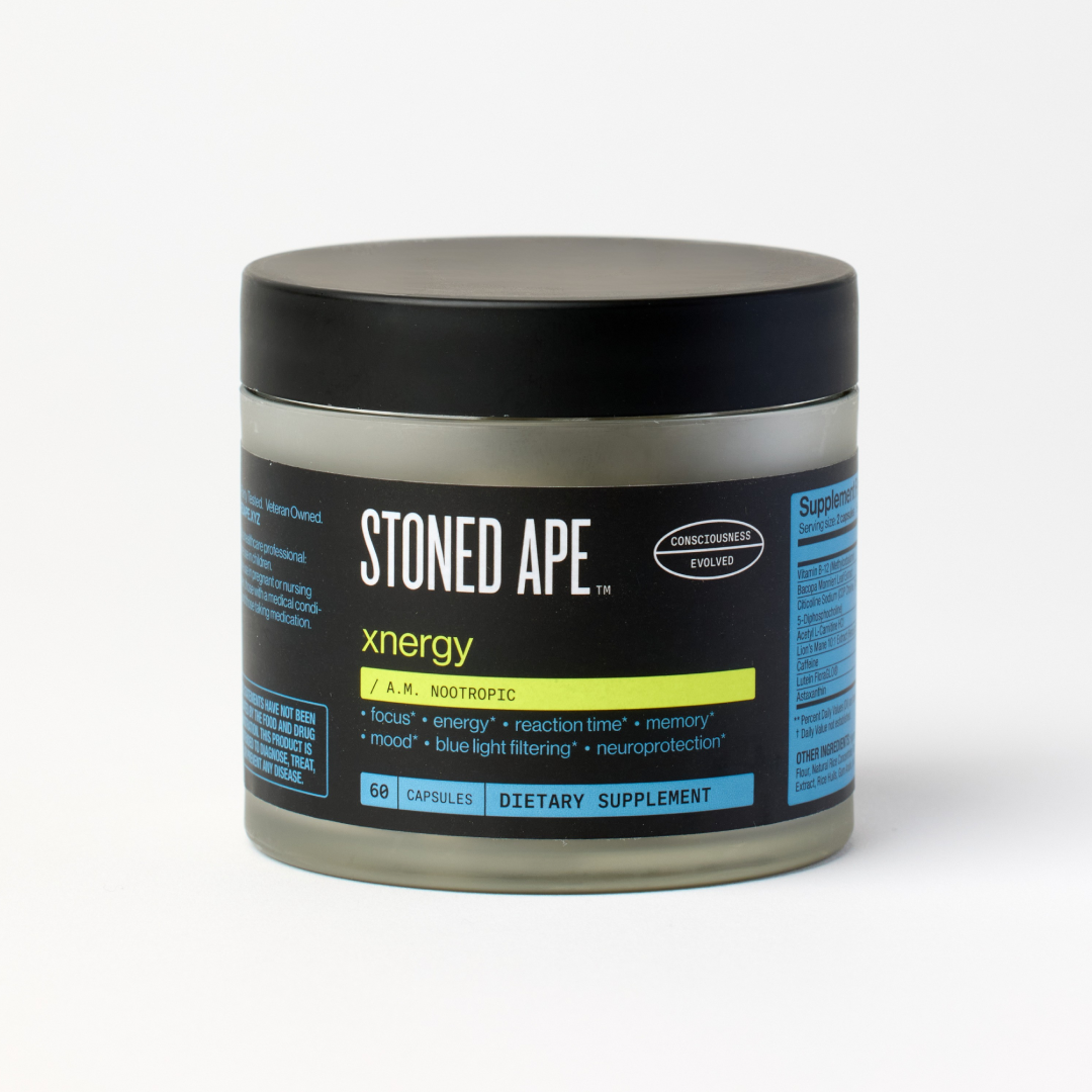 Xnergy: A.M. Nootropic for Calm Energy, Focus &amp; Motivation by Stoned Ape, Inc