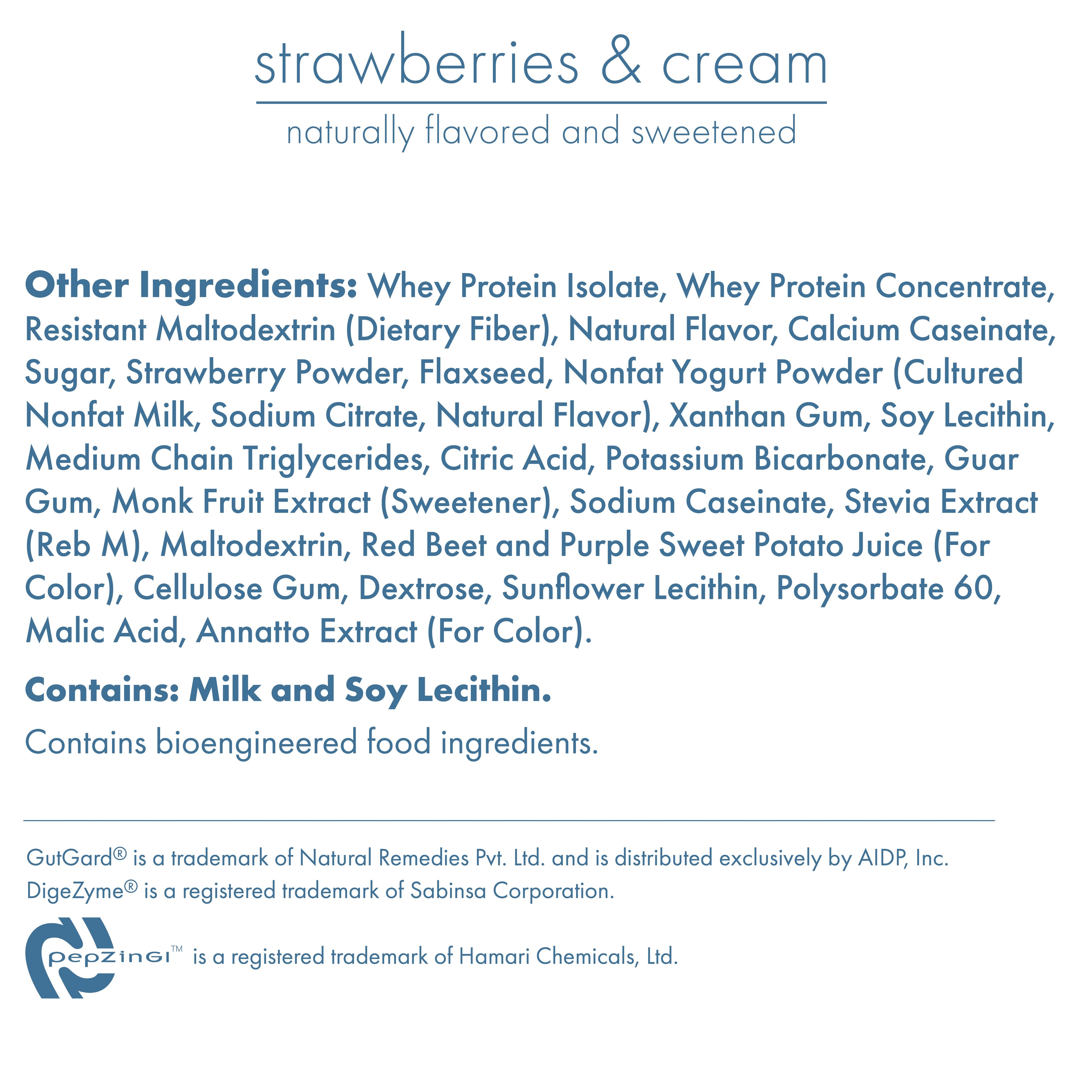 30G Protein Strawberries &amp; Cream Biocare Dietary Beverage (14-Count) by Biocare