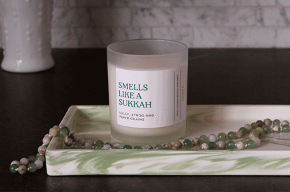 Smells Like A Sukkah - Lulav, Etrog, and Paper Chains Scented Candle by Adara Rituals