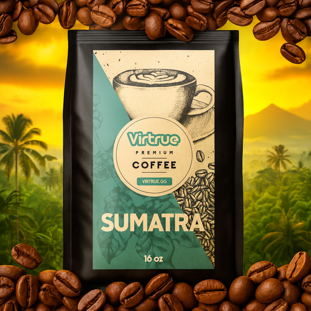 Decaf Coffee – 16oz | Full Flavor No Jitters , Small Batch, Expertly Roasted by Virtrue