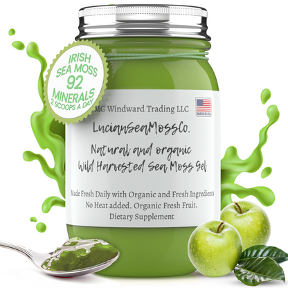 Super Greens Infused Organic Sea Moss Gel by Seamoss Global