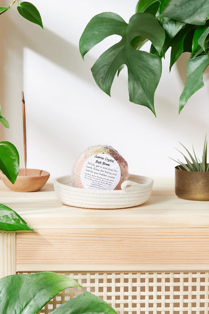 Organic Bath Bomb with Crystal Inside / Crystal Bath Bomb / Organic Bath Bomb by Butter Me Up Organics