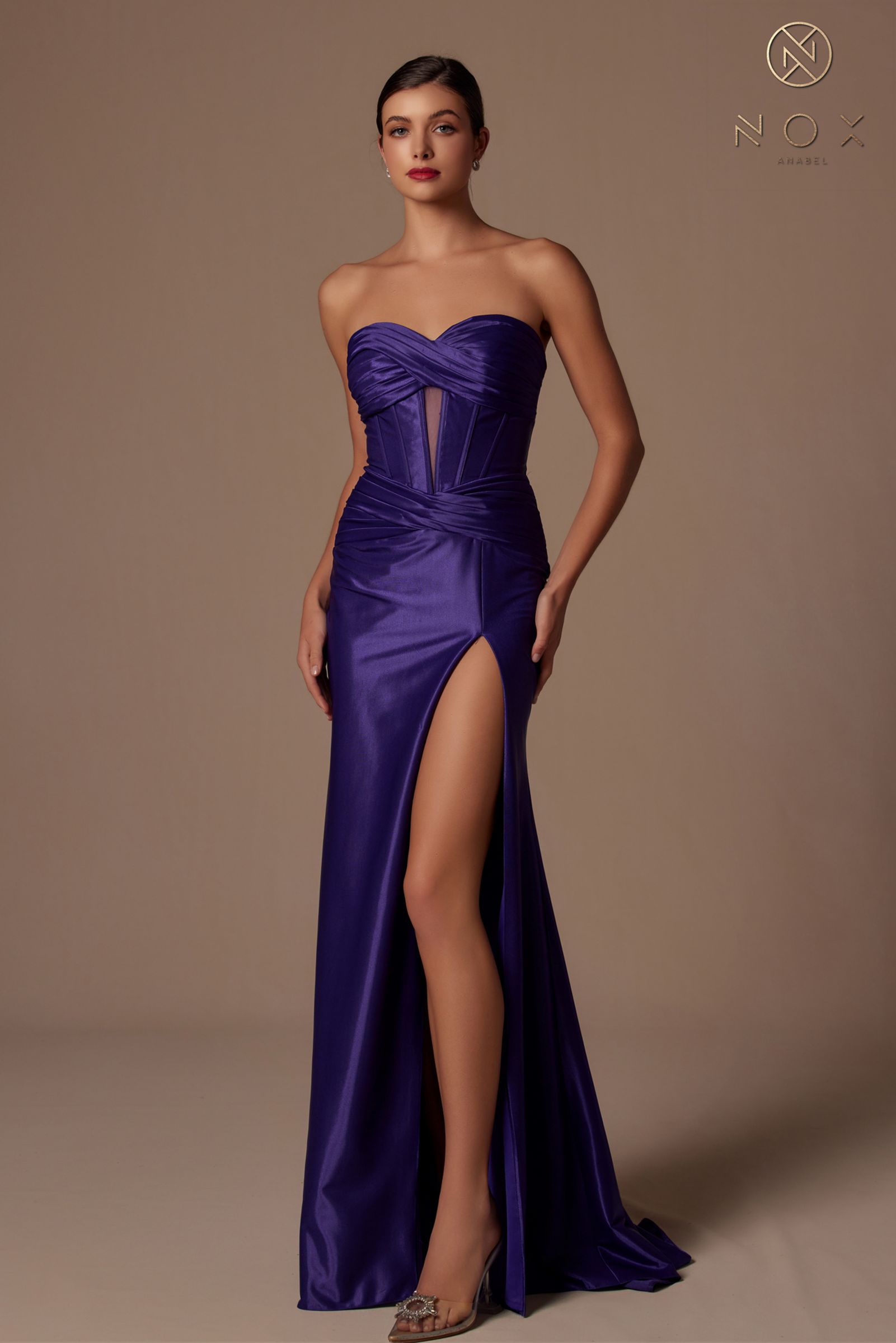 Nox Anabel T1489 Dress Long Strapless Fitted Evening Gown by DiscountDressShop