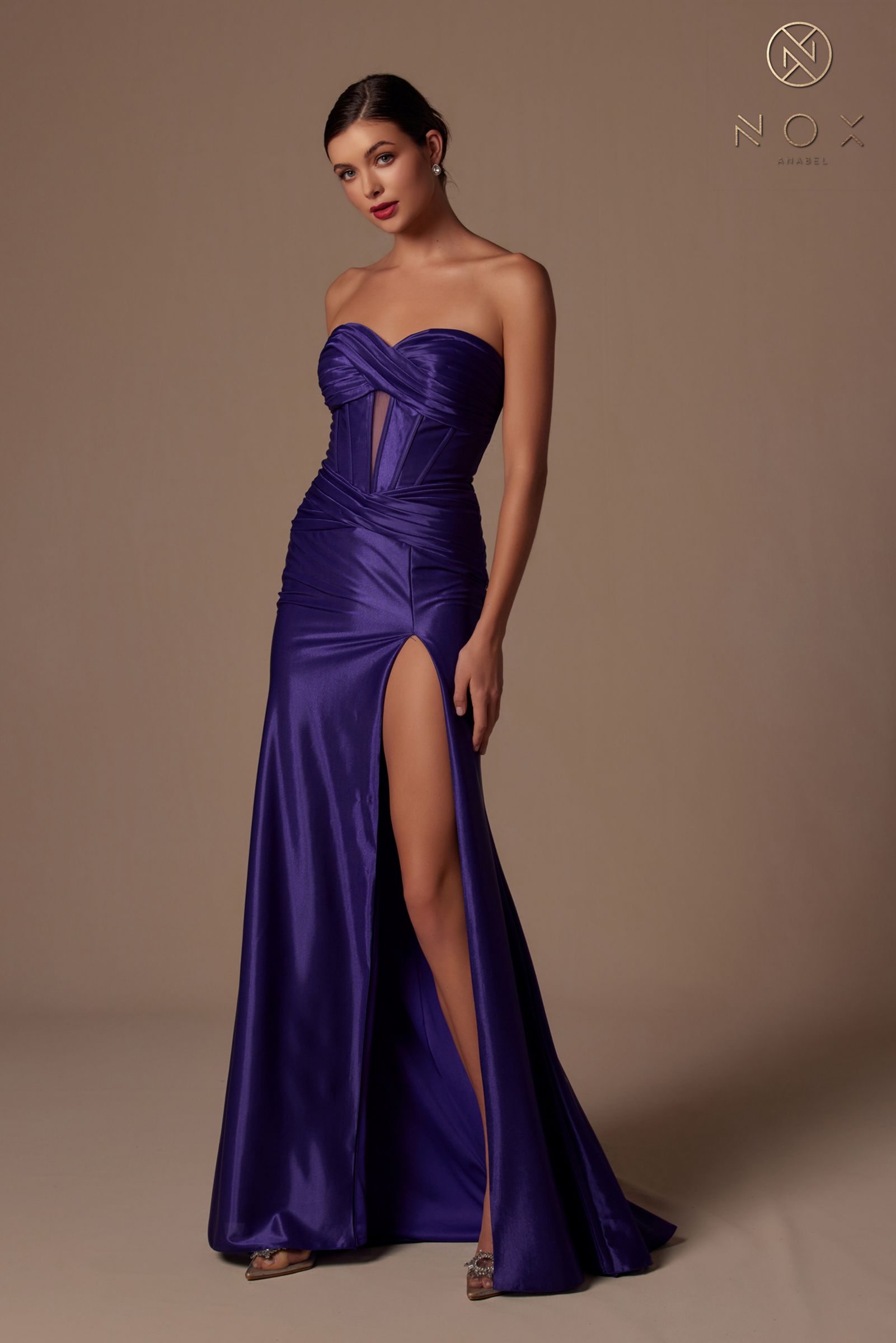 Nox Anabel T1489 Dress Long Strapless Fitted Evening Gown by DiscountDressShop