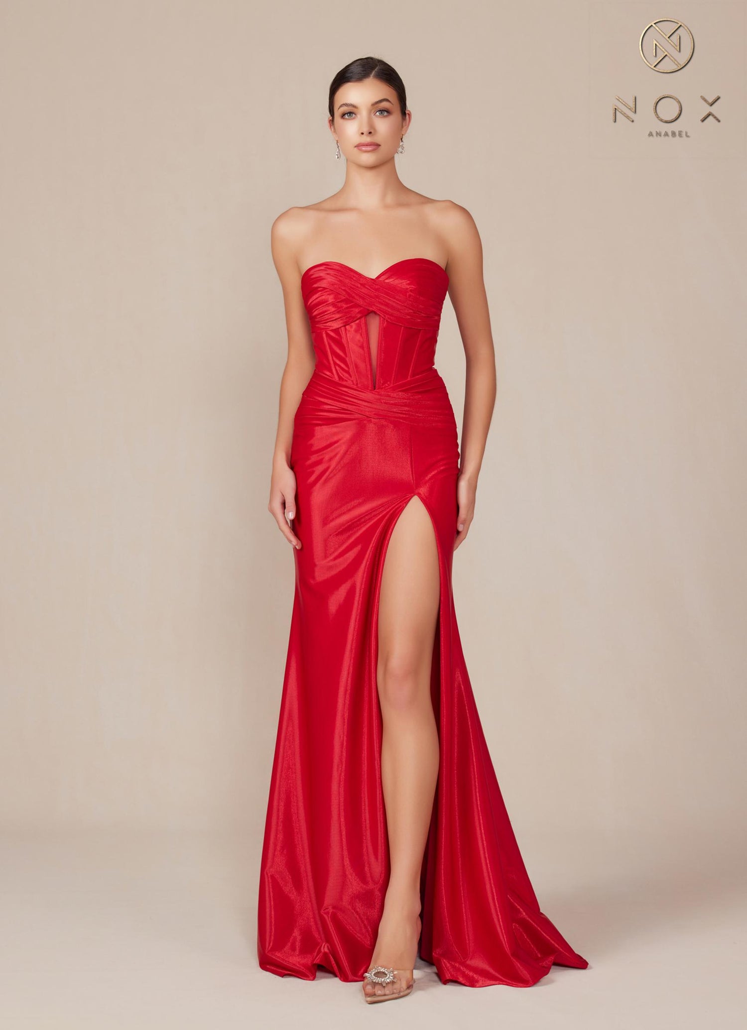 Nox Anabel T1489 Dress Long Strapless Fitted Evening Gown by DiscountDressShop