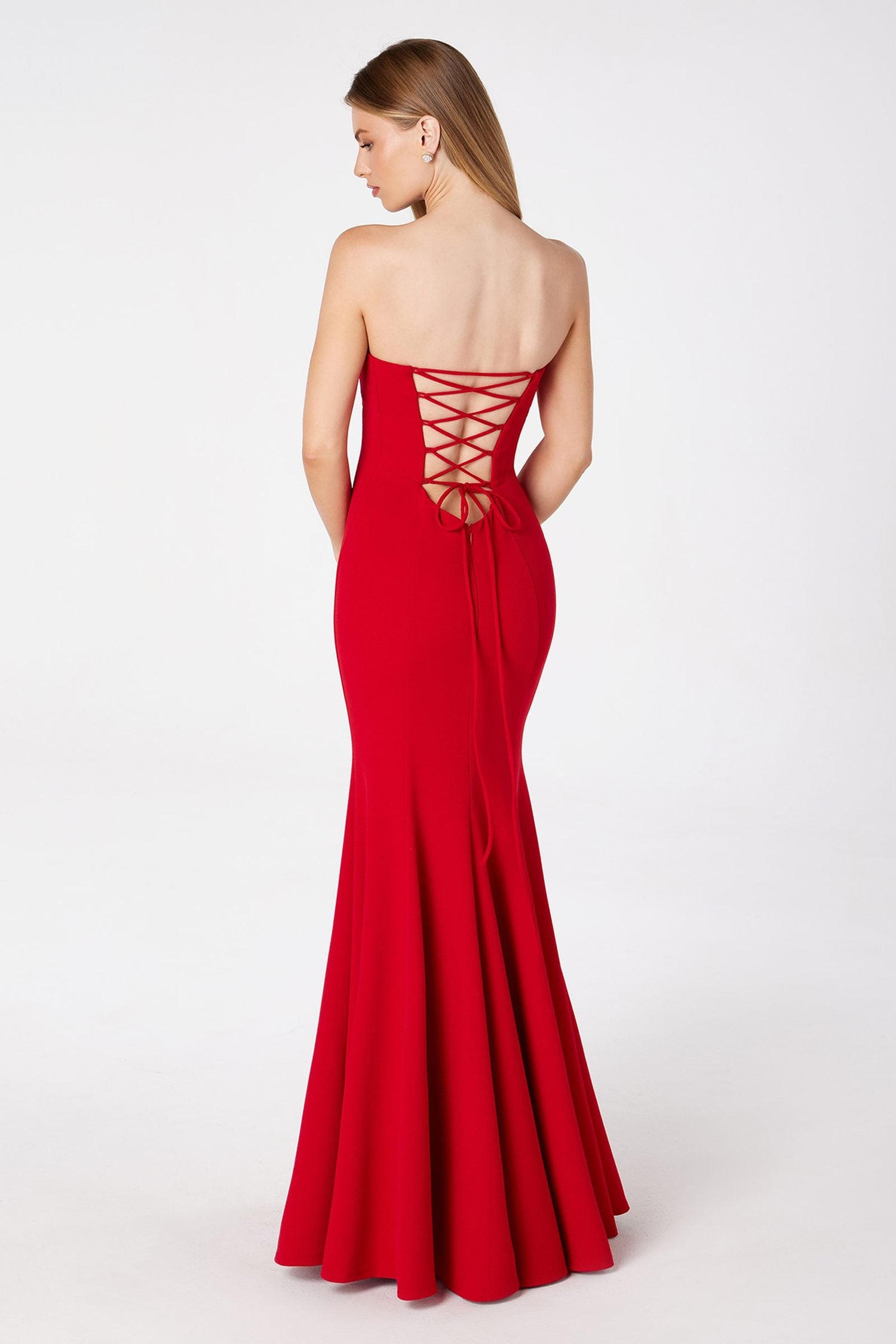 Astee T2010 Fitted Strapless Mermaid Gown by DiscountDressShop