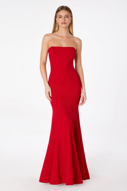 Astee T2010 Fitted Strapless Mermaid Gown by DiscountDressShop