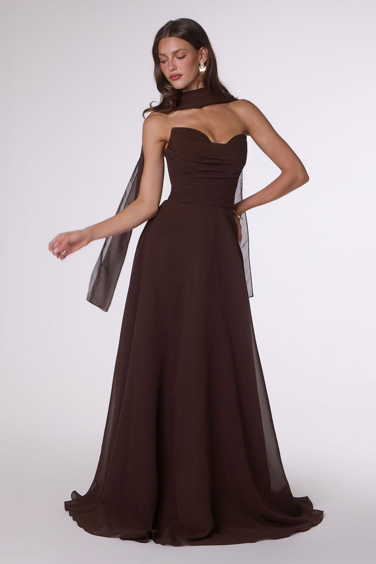 Ladivine Amoris T703 Dress Strapless A-Line Bridesmaid Gown by DiscountDressShop