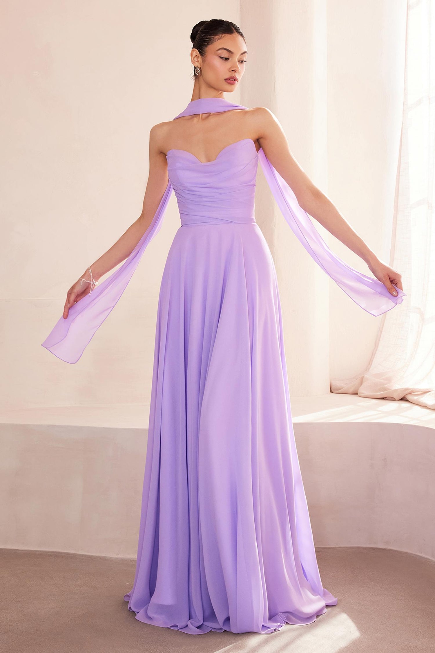 Ladivine Amoris T703 Dress Strapless A-Line Bridesmaid Gown by DiscountDressShop