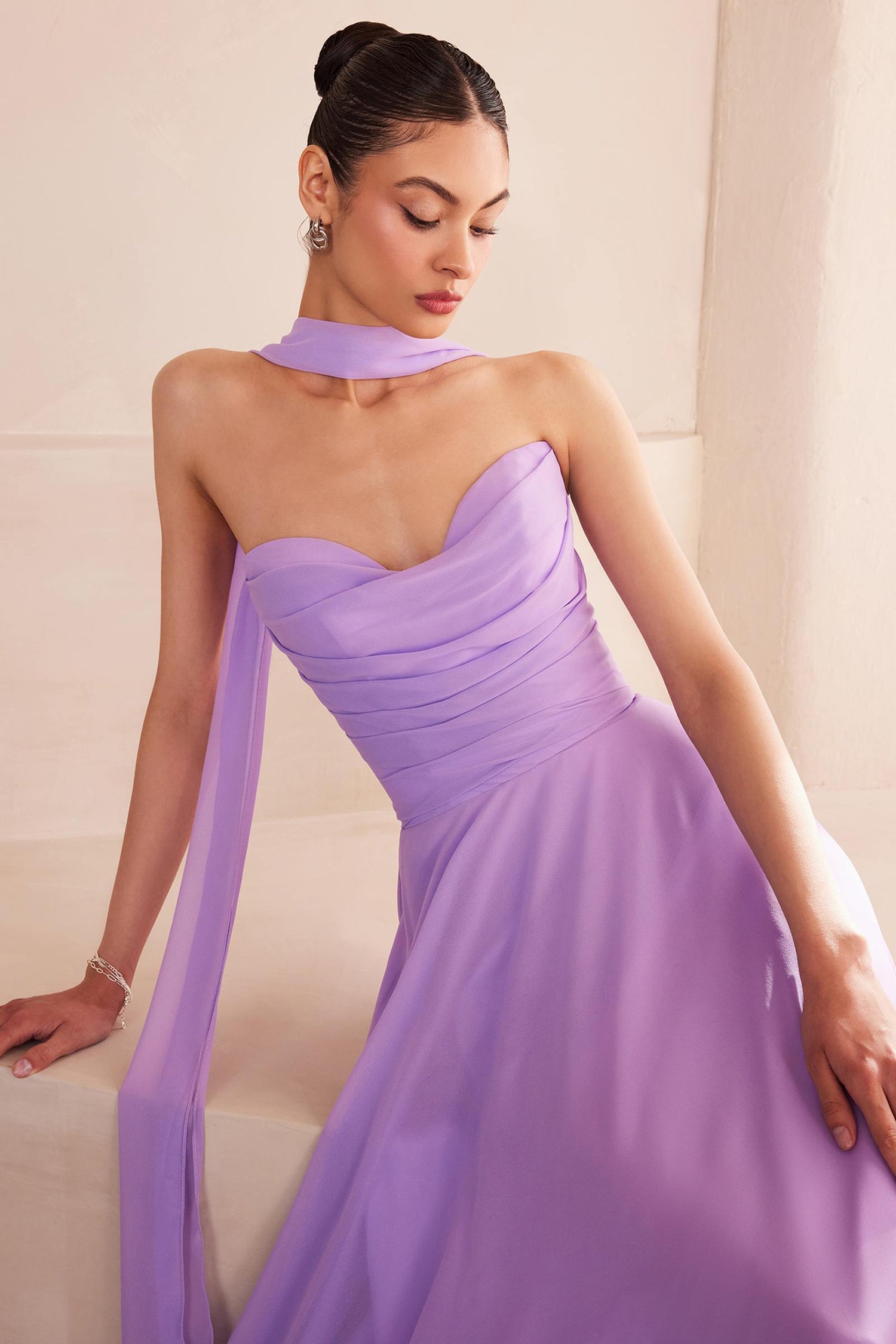 Ladivine Amoris T703 Dress Strapless A-Line Bridesmaid Gown by DiscountDressShop