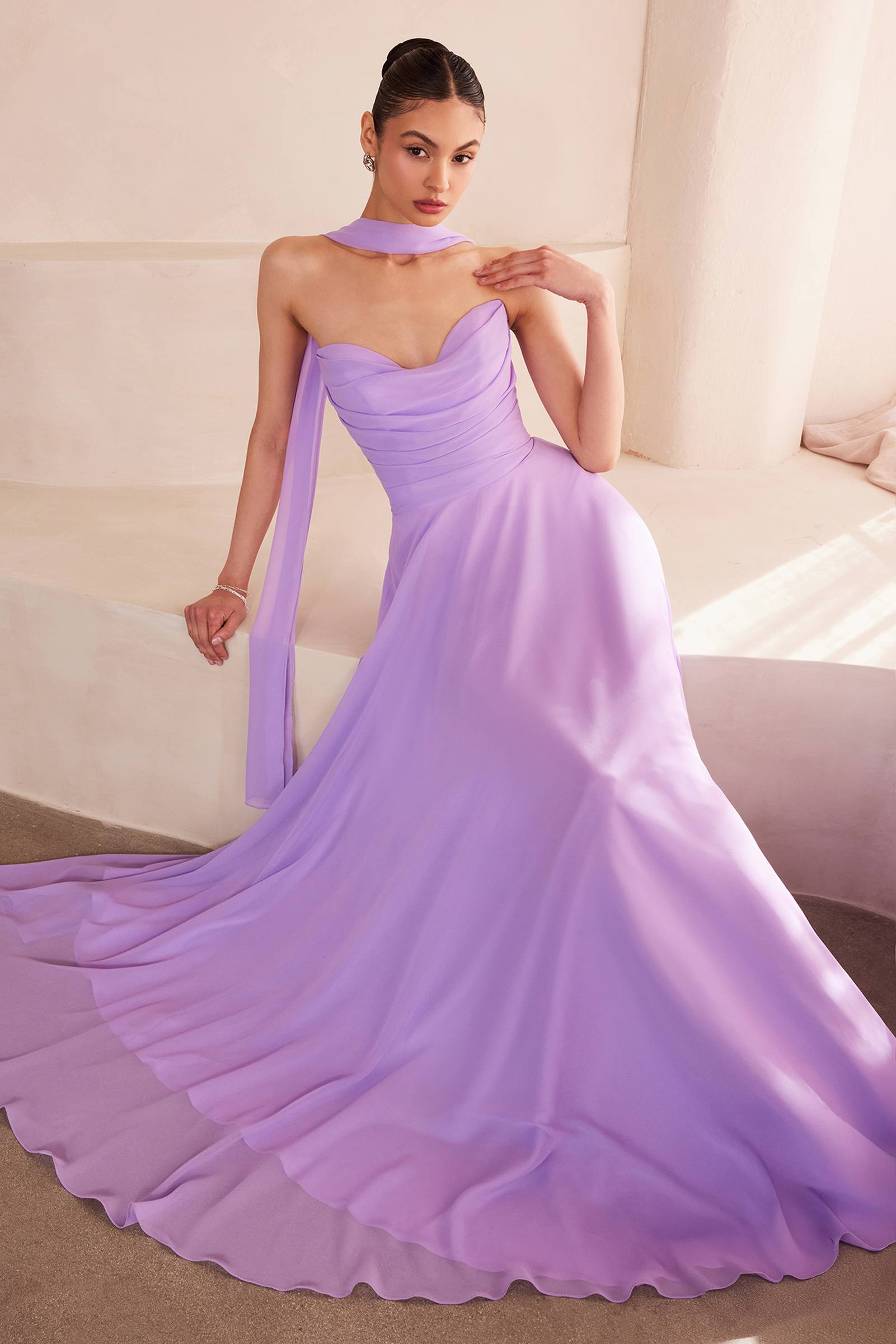 Ladivine Amoris T703 Dress Strapless A-Line Bridesmaid Gown by DiscountDressShop