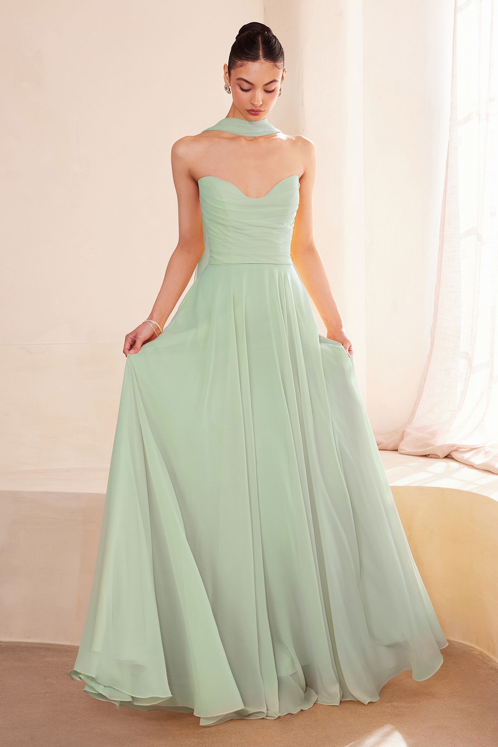 Ladivine Amoris T703 Dress Strapless A-Line Bridesmaid Gown by DiscountDressShop