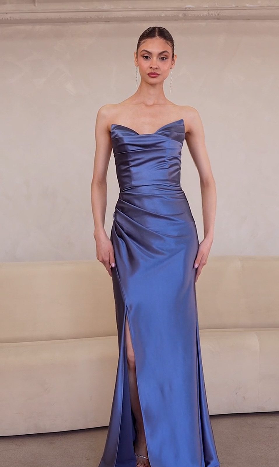 Ladivine Amoris T704 Dress Off the Shoulder Fitted Gown by DiscountDressShop