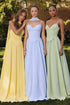 Amoris T711 Long Spaghetti Strap A-Line Chiffon Dress by DiscountDressShop