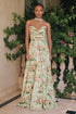 Amoris T717 Floral Chiffon A-Line Gown Corset Back by DiscountDressShop