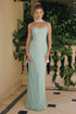 Amoris T725 Long Fitted Shimmering Lace Gown Spaghetti Straps by DiscountDressShop