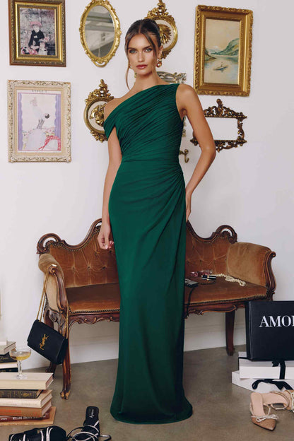 Amoris T730 One Shoulder Chiffon Formal Gown by DiscountDressShop