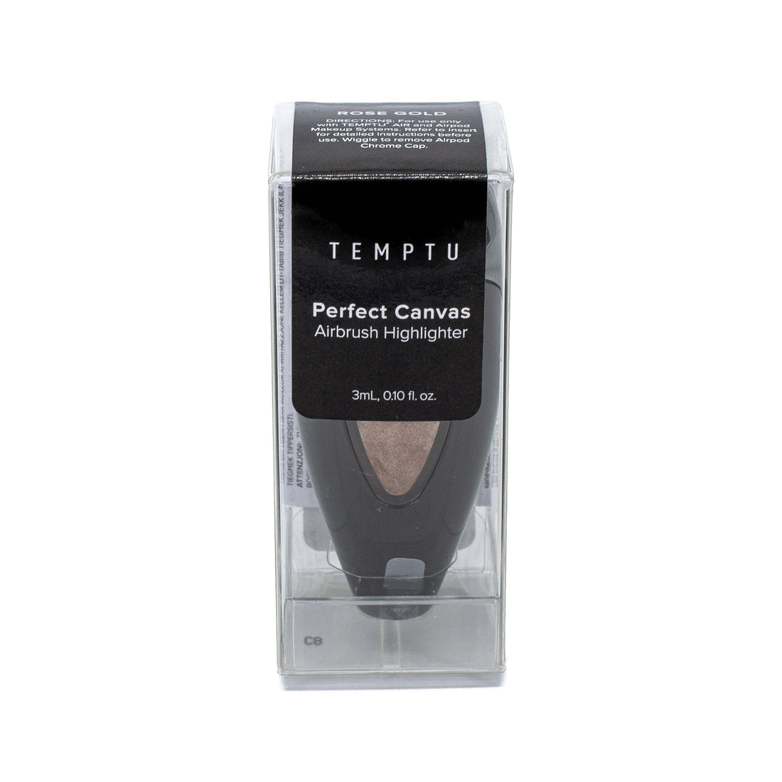 TEMPTU Perfect Canvas Airbrush Highlighter ROSE GOLD .10 fl oz - Imperfect Box by This is Beauty US