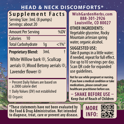 Cranial Comfort, Tension Release by WishGarden Herbs